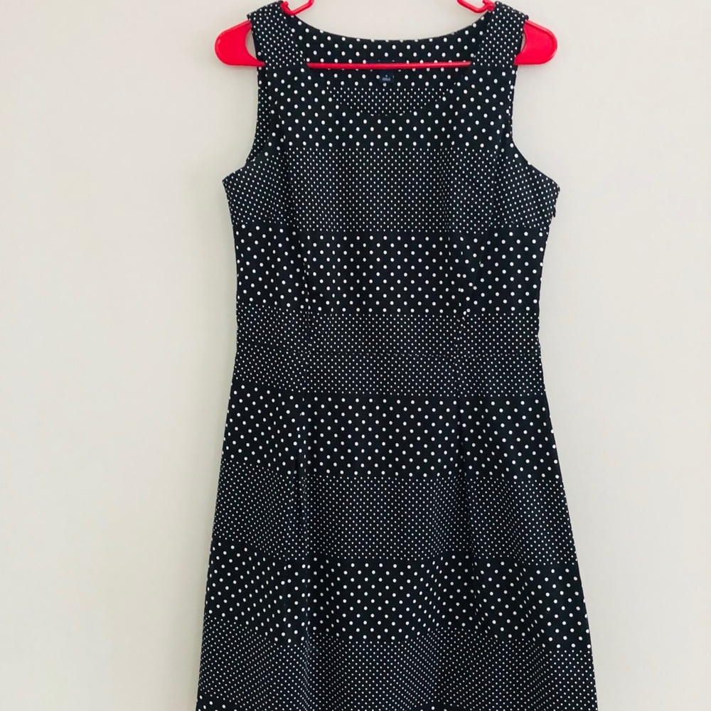 Black and white polka dot Mini dress